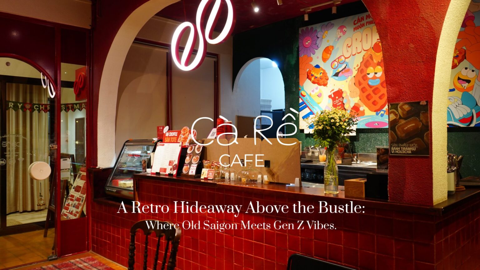 レトロポップな色彩に包まれて…若者に人気の古アパートカフェ＊Cà Rề cafe@ベンタイン街区 | 月曜日のバインミー